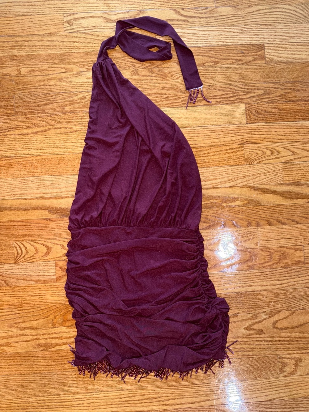 Princess Polly Halter Mini Dress in Deep Plum